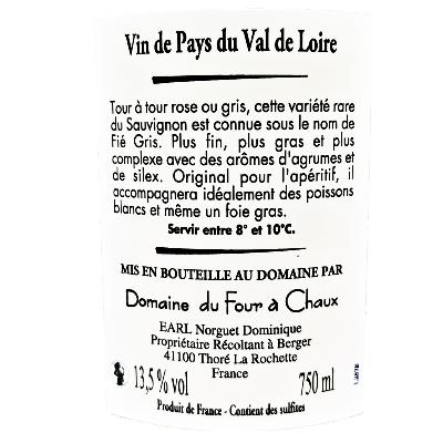 Adèle - Vin IGP Val de Loire - Étiquette arrière